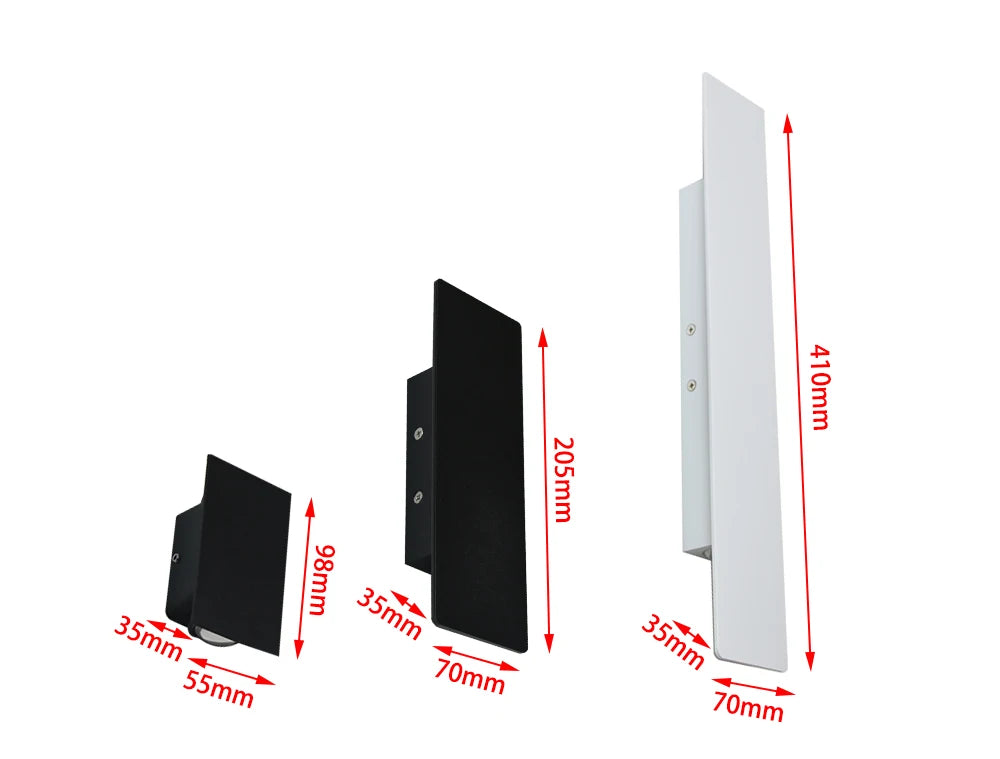 Modern Simple 6W LED Indoor Wall Lamp Bedroom Living Room Home Lighting Aisle Corridor Decoration Aluminum Wall Light AC85-265V