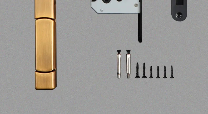 Single-Side Invisible Sizzle Lock Single-Side Lock For Interior Bedroom Background Door Secret Lock Hidden Black Door Handle