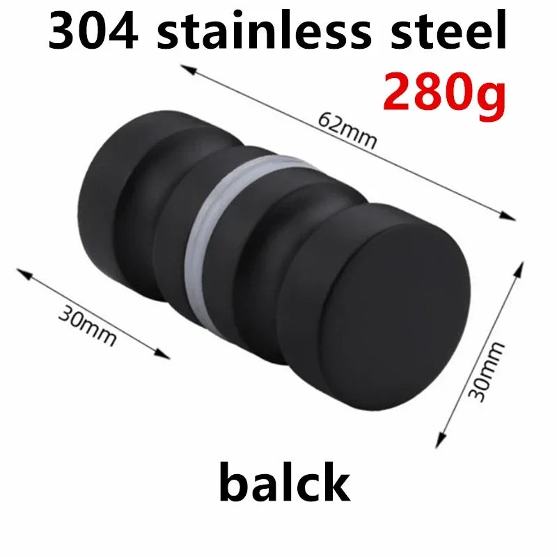 Bathroom Glass Door Knob Aluminum Alloy Shower Cabinet Window Kitchen Cupboard Hardware Handle with Screw Modern Home Decor