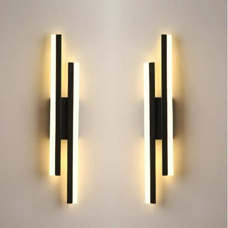 LED Bedroom Wall Lamp Wall Sconces Copper Line Pipe Acrylic Lampshade Indoor Lighting for Living Room Corridor Light Fixture