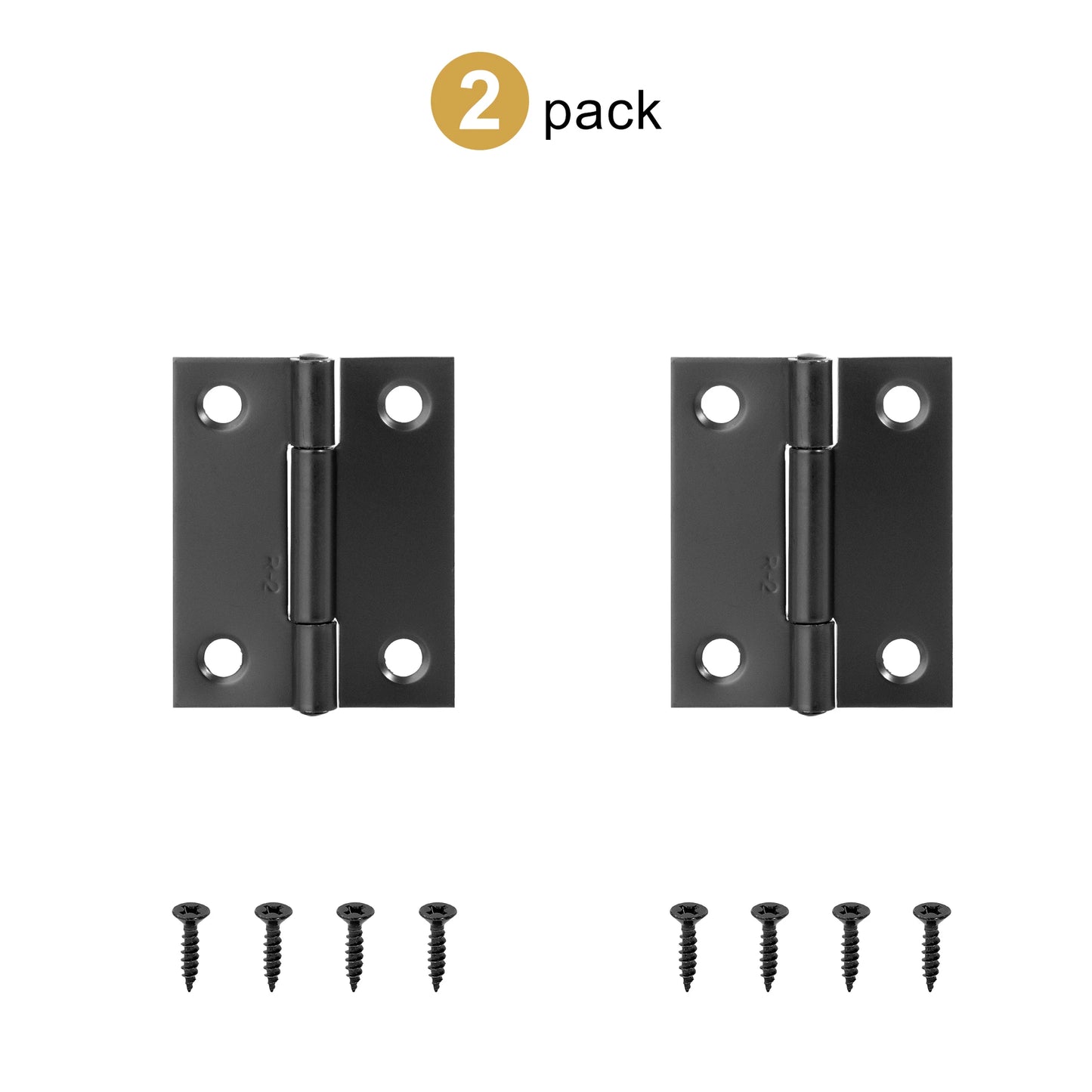 2pcs Stainless Steel Hinge 270 Degree Folding Black Small Hinges Cabinet Door Hinges for Kitchen Cupboard Wooden Box Furniture
