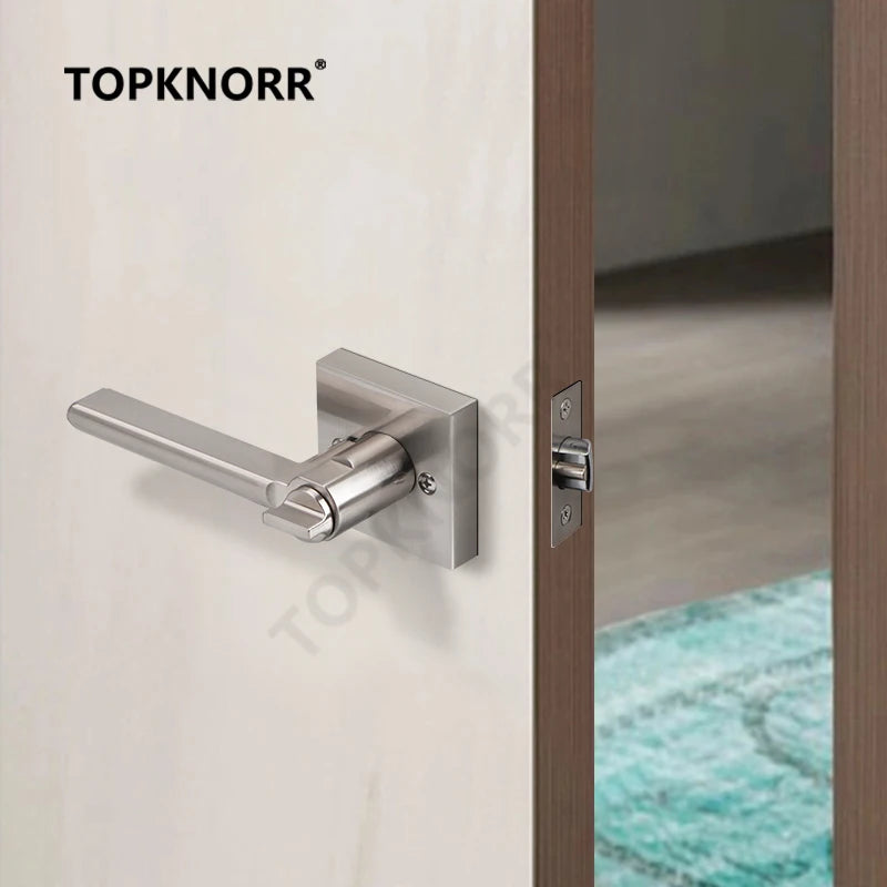 American Bathroom Door Lock Bathroom Keyless Three-pole Hand Lock Home Bedroom Door With Key Door Handle Spherical Lock Doorknob