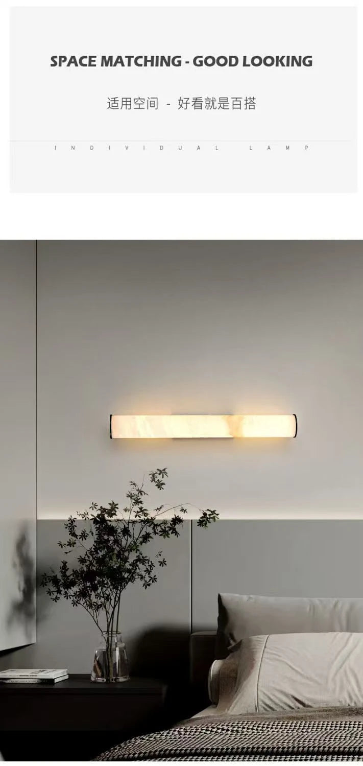 High-end Marble Modern Wall Lamp, Luxurious Living Room, Corridor, Bedroom, Dining Room, Room Decoration Lighting Wall Lamp