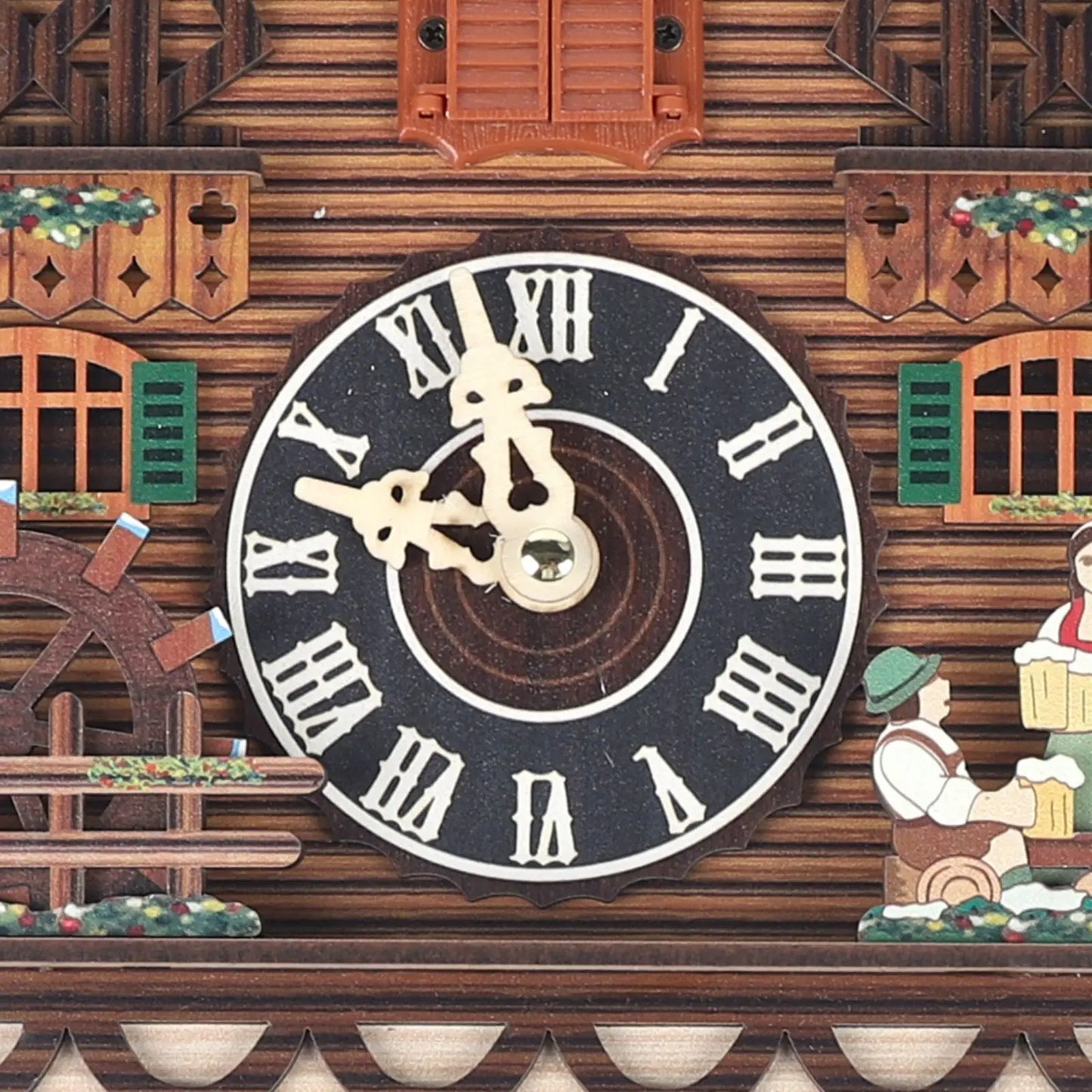 Creative Bird Cuckoo Wall Clock with Swing & Auto Wings - Wooden Quartz Home Decor, Battery Operated (RC-02)