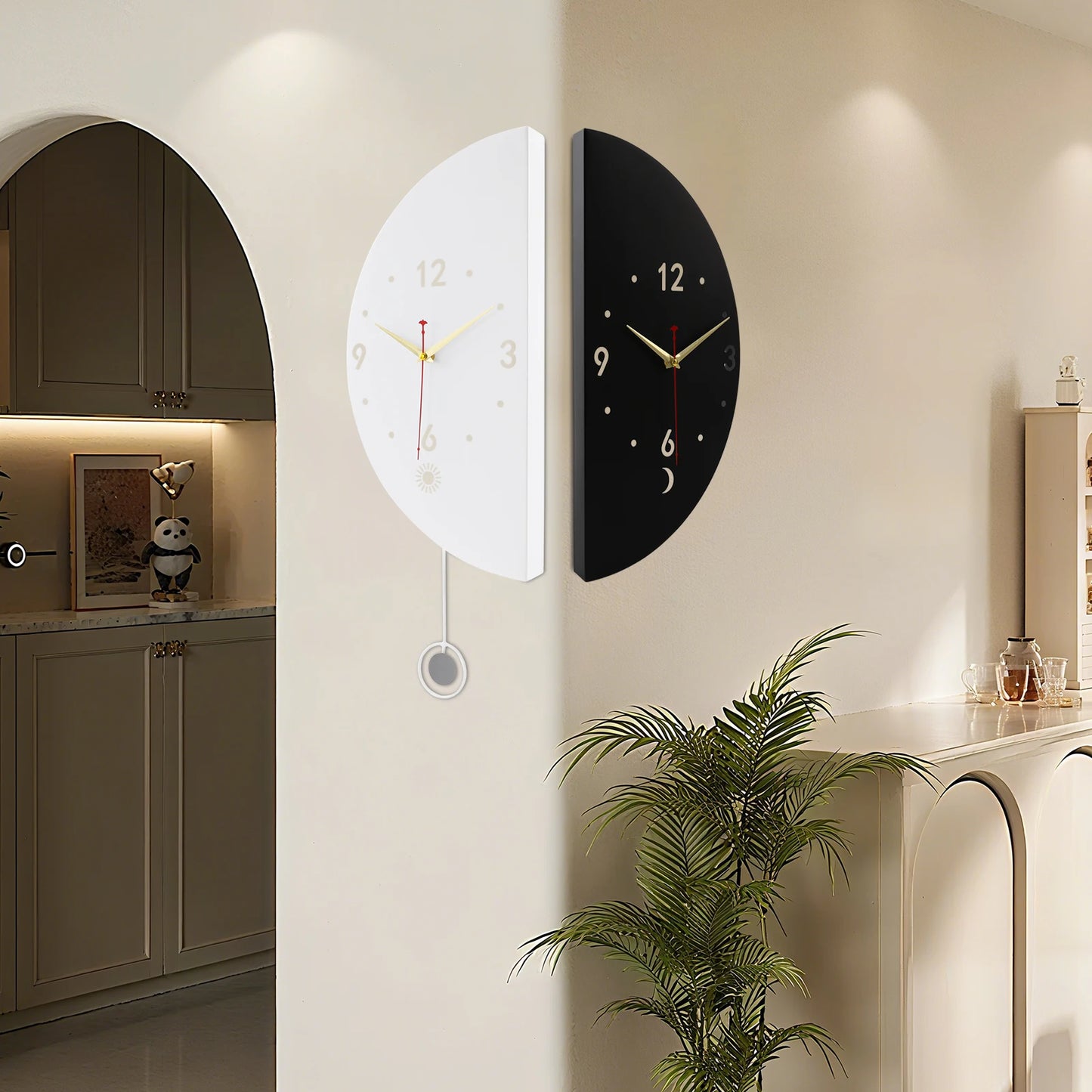 Wall Clock Decoration, Double-sided Corner Wall Clock, Modern Wall Clock,Wall mounted clock,bookstores, flower shops,living room