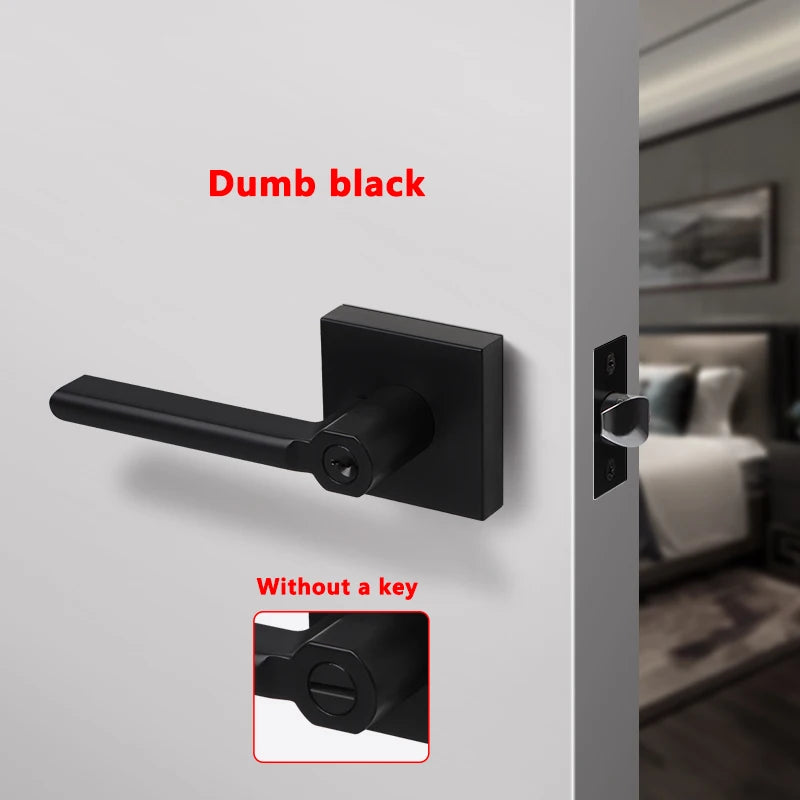 American Bathroom Door Lock Bathroom Keyless Three-pole Hand Lock Home Bedroom Door With Key Door Handle Spherical Lock Doorknob
