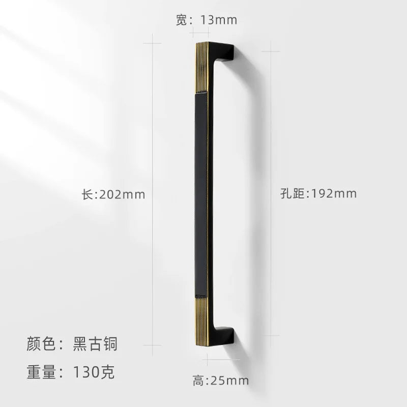 AOBT Chinese Furniture Handles Modern Cupboard Dressers Brass Gold Kitchen Cabinet Door Handles Closet Drawer Knobs Hardware