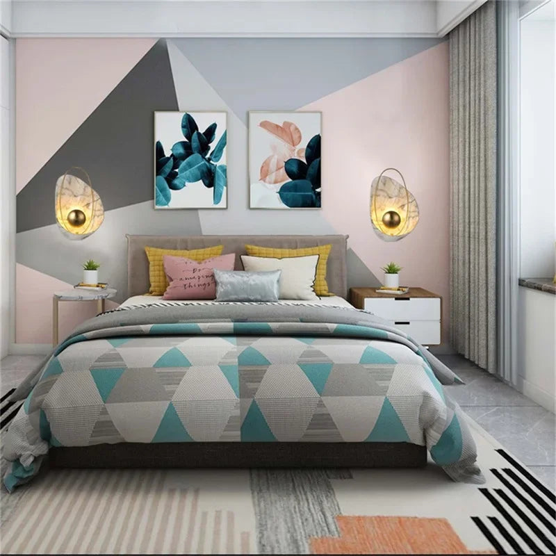 DEBBY Nordic Creative Wall Light Sconces Modern LED Lamp Pearl Shade Fixtures for Home Living Room