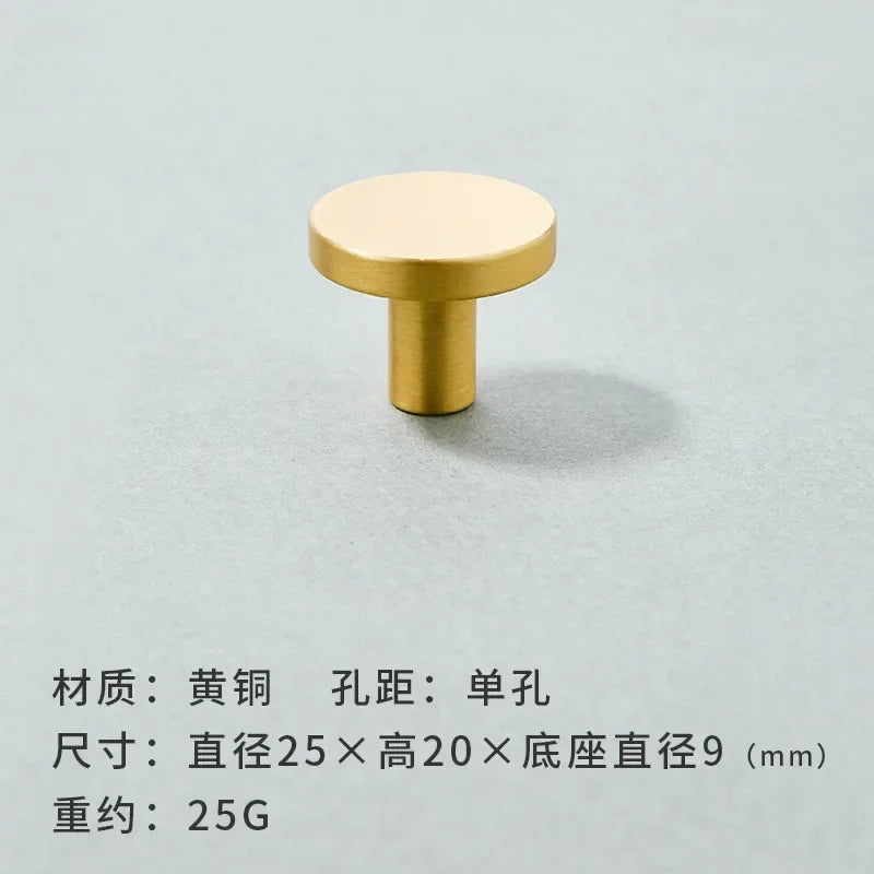 Brass Furniture Handles Modern Wardrobe Dresser Cupboard Cabinet Drawer Knobs Kitchen Cabinet Handles Refrigerator Door Pulls