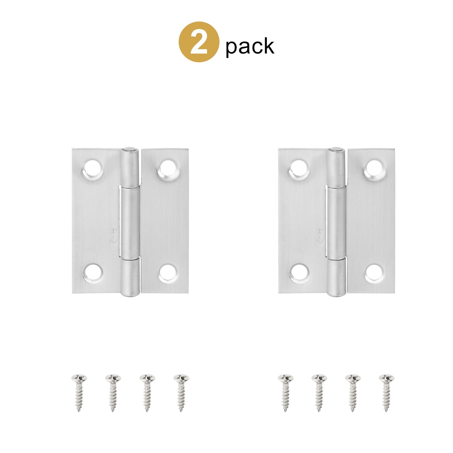 2pcs Stainless Steel Hinge 270 Degree Folding Black Small Hinges Cabinet Door Hinges for Kitchen Cupboard Wooden Box Furniture