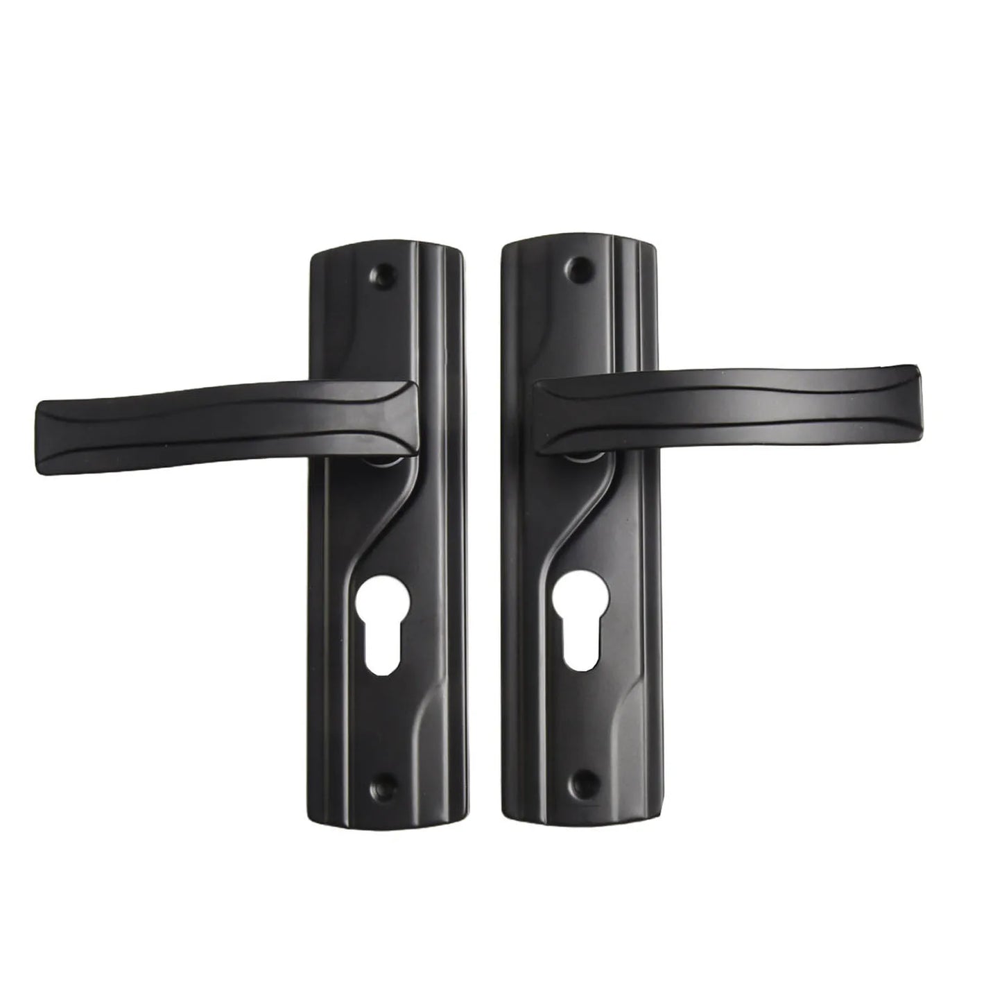 Elegant Appearance For Bedrooms Door Handle Lock Black Door Knob Easy To Install Effortless Locking High-Quality Material