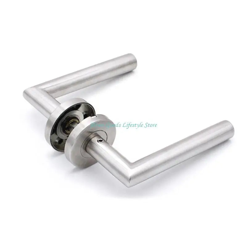 E74E Steel Door Handle Set with Key Access Round Door Handle set for Interior door