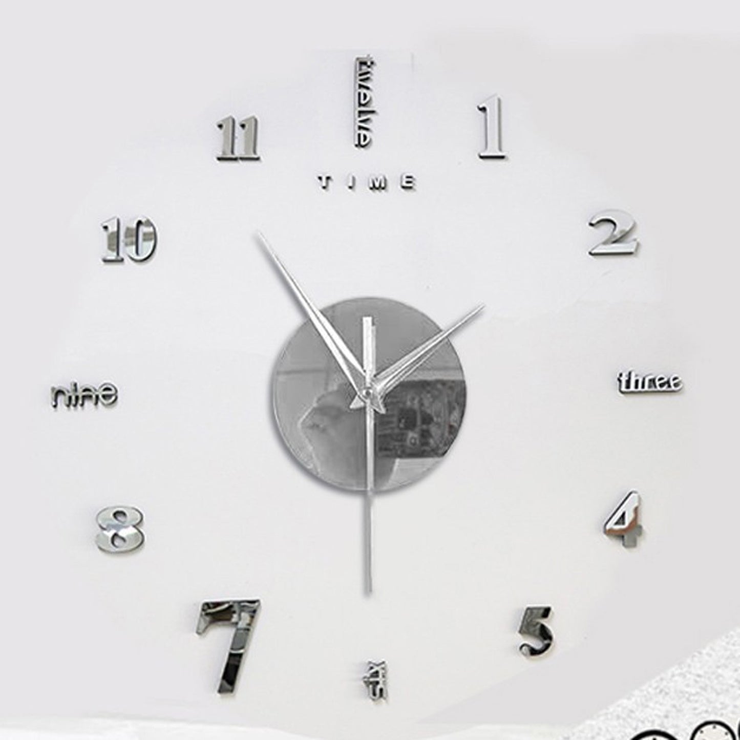 3D Wall Clock Mirror Wall Stickers Creative DIY Wall Clocks Modern Design Mute Quartz Needle Watch reloj de pared Home Decor HOT