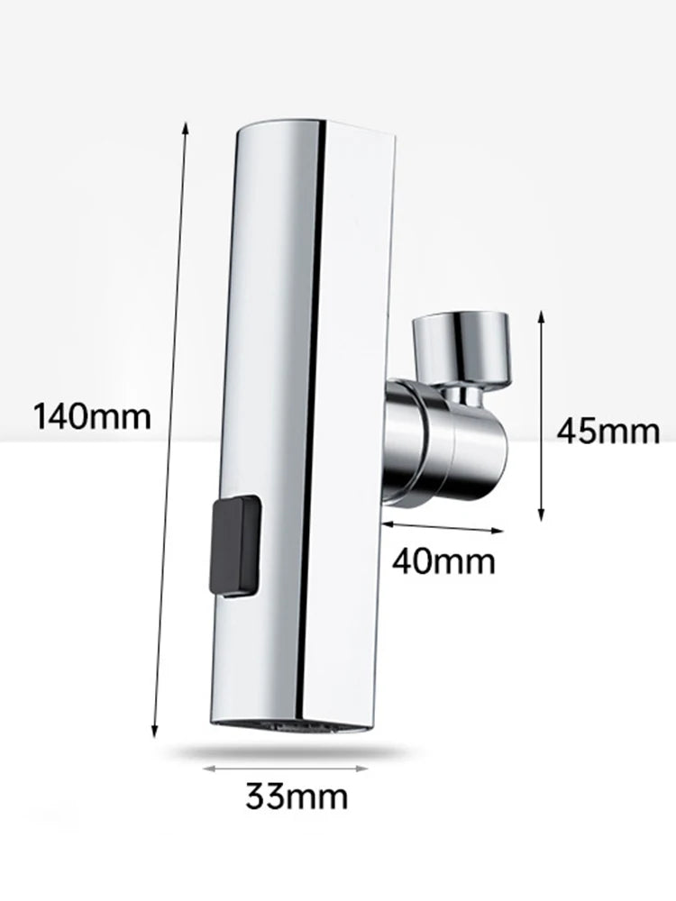 Feiyu Three Level Waterfall Universal Faucet Extension Device Vegetable Washing Splash Proof Device Rotatable Universal Jointbox