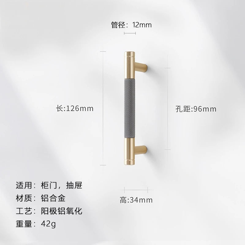 New Aluminum Alloy Cabinet Door Handles, Modern Minimalist Kitchen Cabinet and Wine Cabinet Drawer Handles, Furniture Hardware