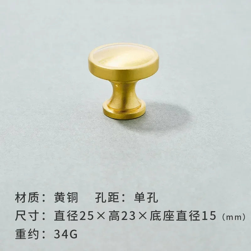 Brass Furniture Handles Modern Wardrobe Dresser Cupboard Cabinet Drawer Knobs Kitchen Cabinet Handles Refrigerator Door Pulls