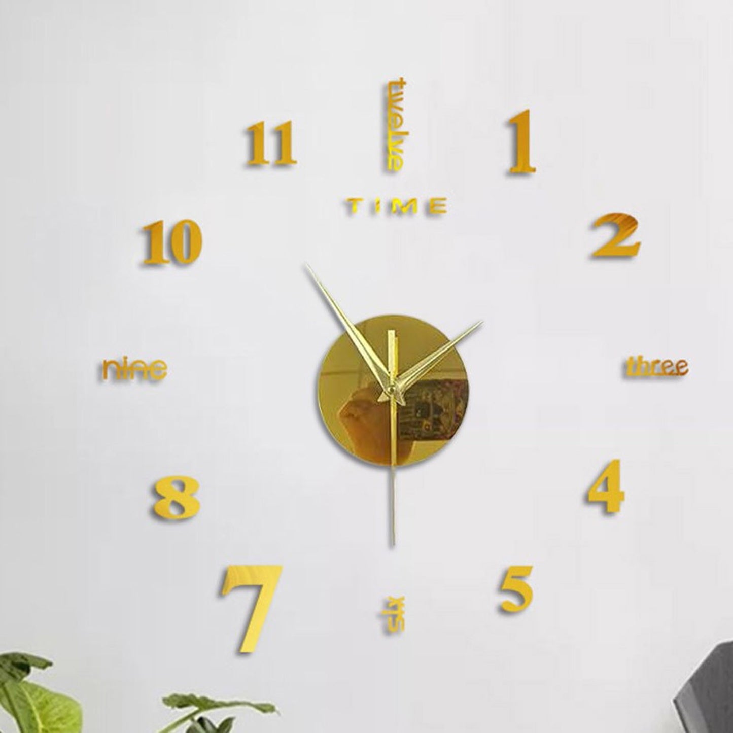 3D Wall Clock Mirror Wall Stickers Creative DIY Wall Clocks Modern Design Mute Quartz Needle Watch reloj de pared Home Decor HOT