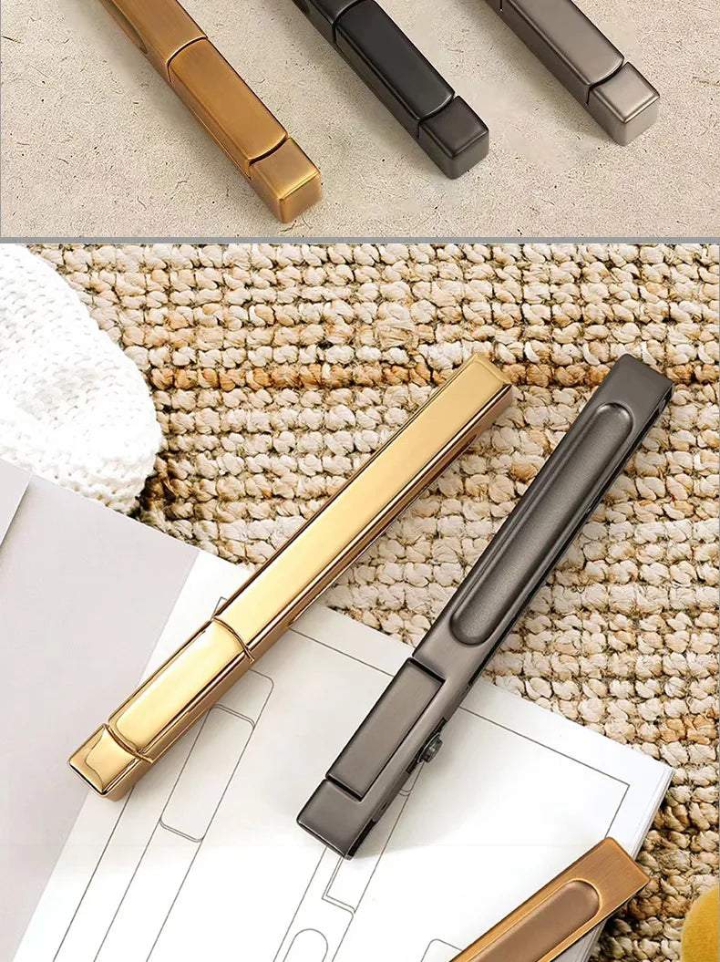 Single-Side Invisible Sizzle Lock Single-Side Lock For Interior Bedroom Background Door Secret Lock Hidden Black Door Handle