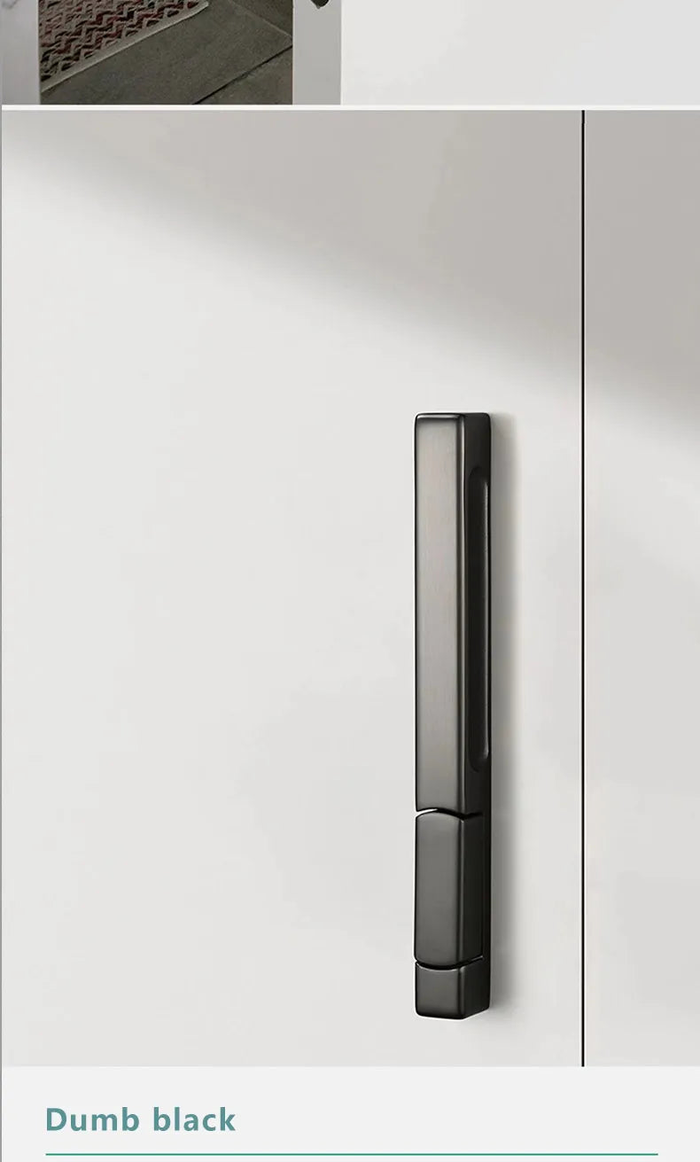 Single-Side Invisible Sizzle Lock Single-Side Lock For Interior Bedroom Background Door Secret Lock Hidden Black Door Handle