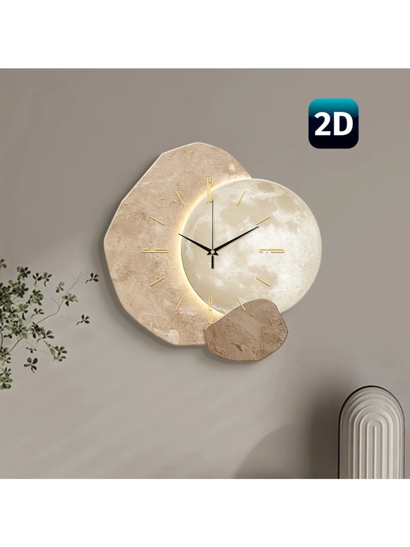 Bedroom Wall Clock | Decorative Wall Clock | Wooden Structure Mother's Day Wedding Decoration Friend Birthday Gift