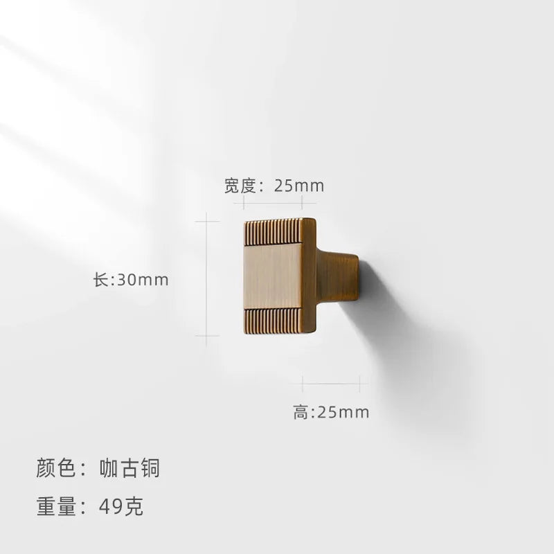 AOBT Chinese Furniture Handles Modern Cupboard Dressers Brass Gold Kitchen Cabinet Door Handles Closet Drawer Knobs Hardware