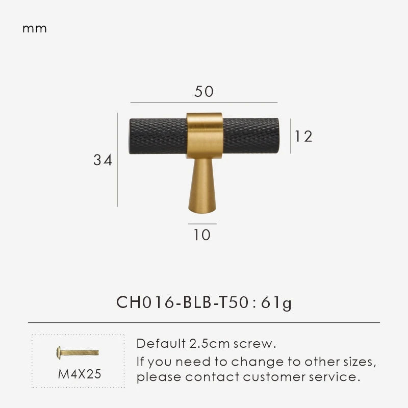Nurlin Brass Diamond Cut Cross Knurl Pattern Cabinet Door Handle T-Bar Drawer Wardrobe Pull Drop Shipping Available
