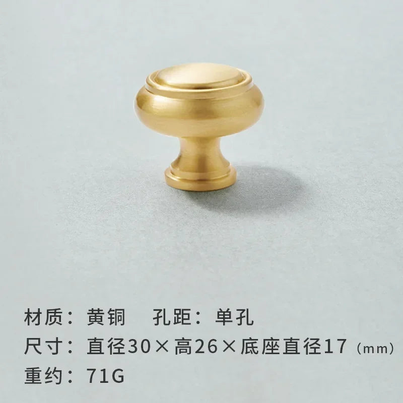 Brass Furniture Handles Modern Wardrobe Dresser Cupboard Cabinet Drawer Knobs Kitchen Cabinet Handles Refrigerator Door Pulls