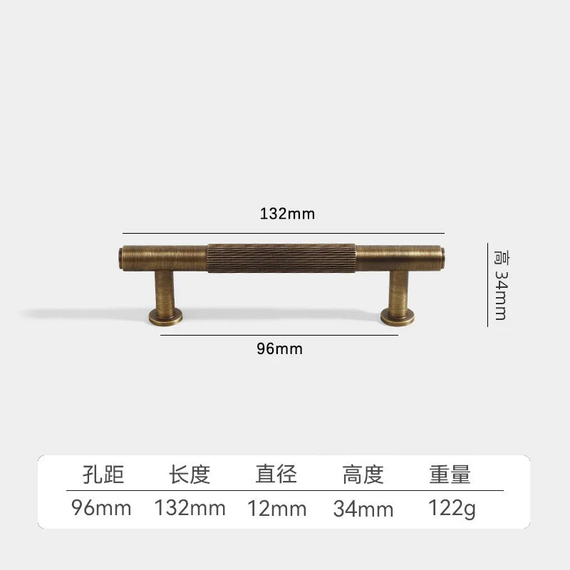Solid Brass Furniture Handles Antique Bronze Wardrobe Dresser Cupboard Cabinet Drawer Shoe Box Wine Bar Pulls Knob Hardware Pull