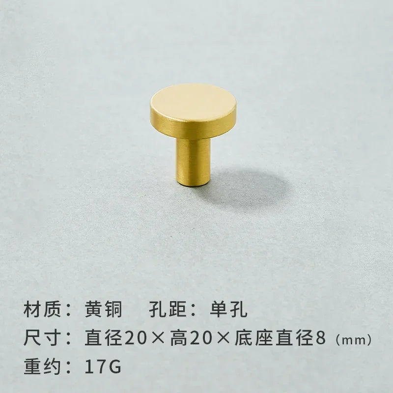 Brass Furniture Handles Modern Wardrobe Dresser Cupboard Cabinet Drawer Knobs Kitchen Cabinet Handles Refrigerator Door Pulls