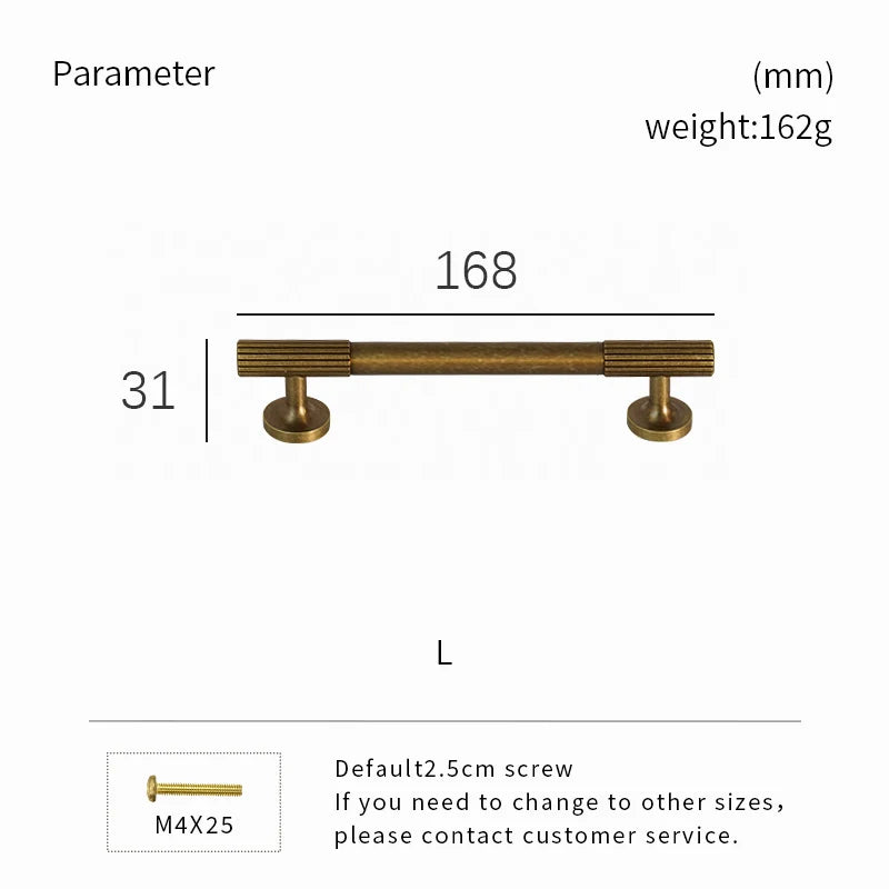 Dooroom Brass Furniture Handle Vintage Style High Quality Cabinet Closet Dresser Shoebox Drawer Cabinet Pull