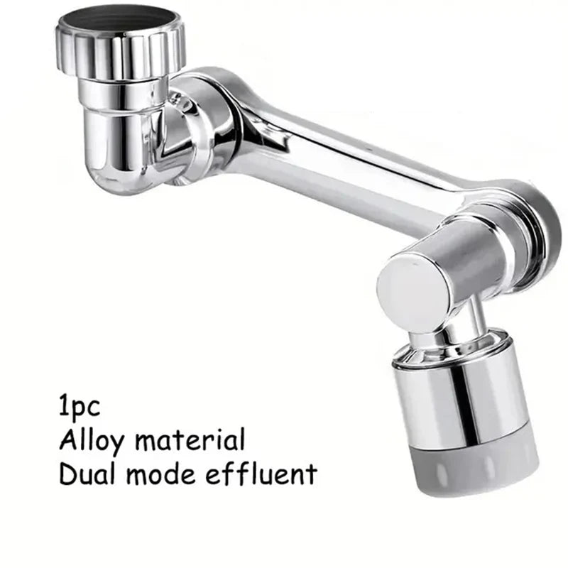 1-2pcs Faucet Extender, Alloy Robotic Arm,1080° Rotating Universal Faucet Extension, Swivel Faucet For Bathroom Sink