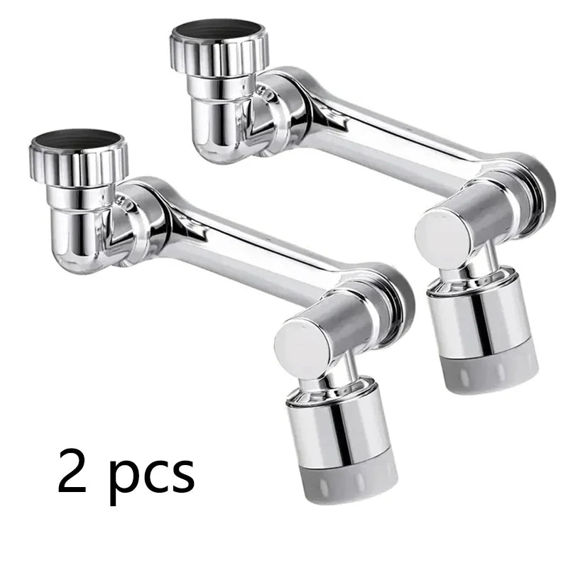 1-2pcs Faucet Extender, Alloy Robotic Arm,1080° Rotating Universal Faucet Extension, Swivel Faucet For Bathroom Sink