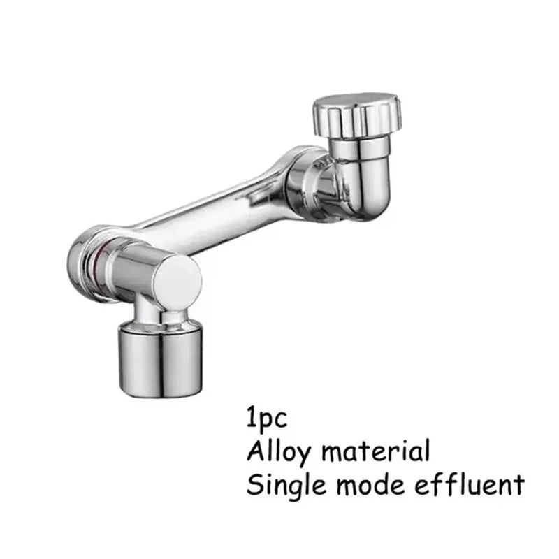 1-2pcs Faucet Extender, Alloy Robotic Arm,1080° Rotating Universal Faucet Extension, Swivel Faucet For Bathroom Sink
