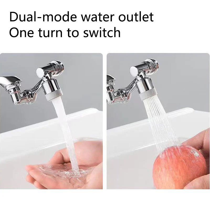 1-2pcs Faucet Extender, Alloy Robotic Arm,1080° Rotating Universal Faucet Extension, Swivel Faucet For Bathroom Sink