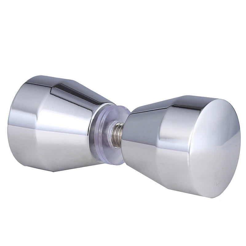 2024 Stainless Steel Back-to-Back Glass Door Knob Puller Push Bathroom Shower Handle 3 Types