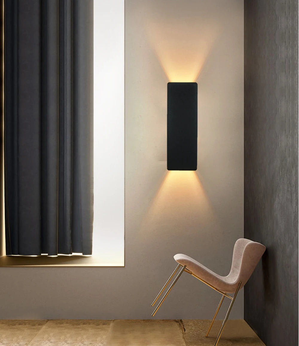 Modern Simple 6W LED Indoor Wall Lamp Bedroom Living Room Home Lighting Aisle Corridor Decoration Aluminum Wall Light AC85-265V