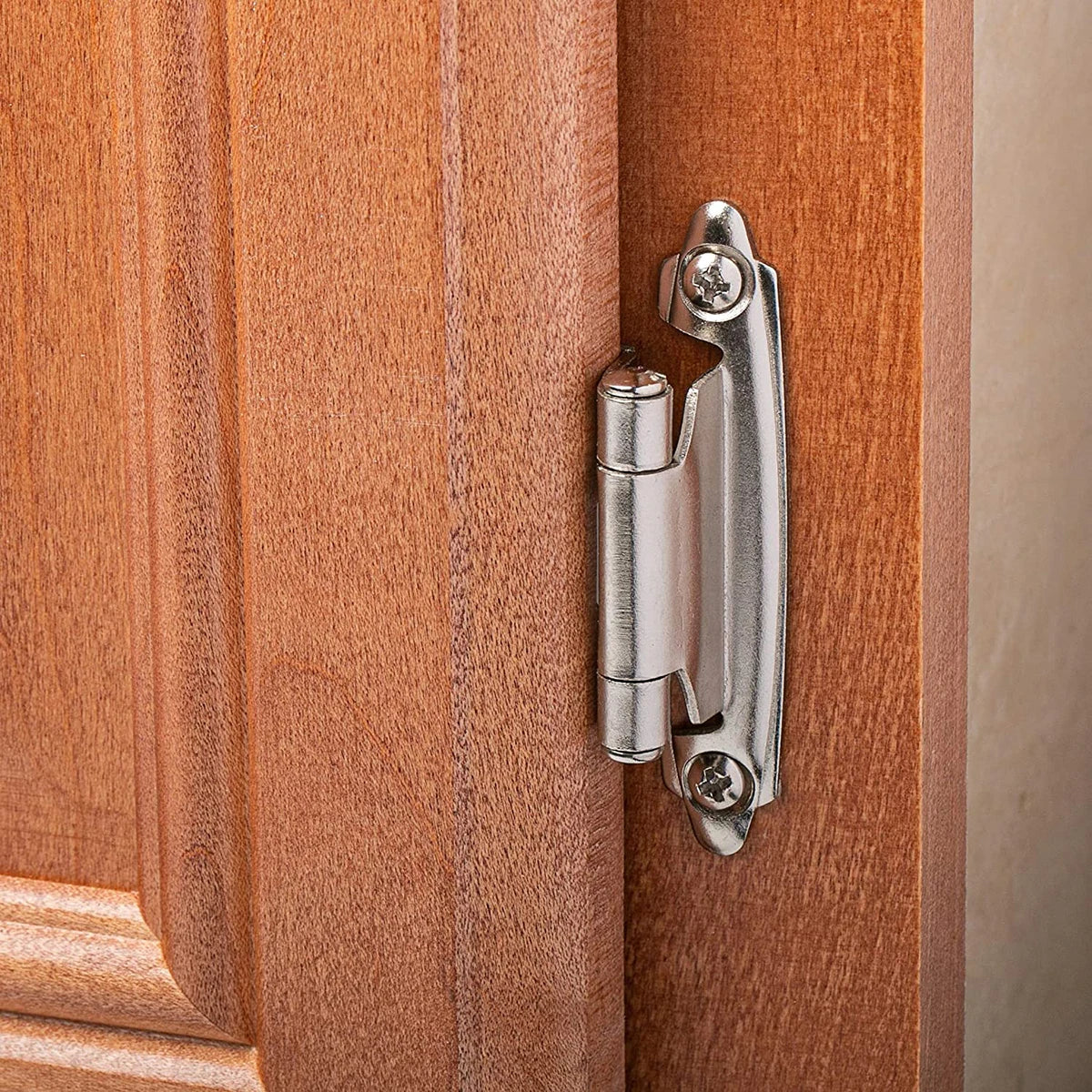 Decorative Metal Self Closing Cabinet Hinges for Wood Kitchen Furniture 1/2" Overlay Face Frame Cupboard Door Spring Hinge