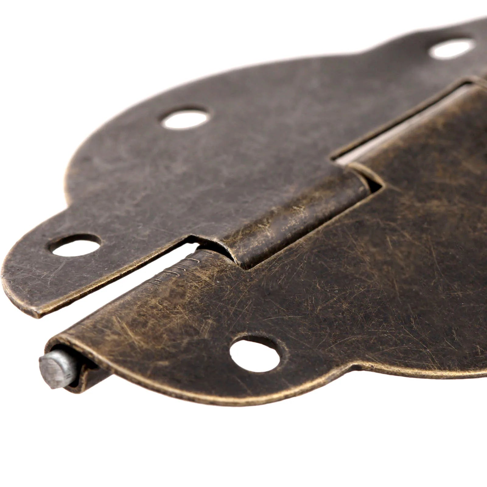 2pcs Vintage Jewelry Box Cabinet Hinges 46mm/56mm Antique Bronze 6 holes Iron Decorative screws Furniture Fittings