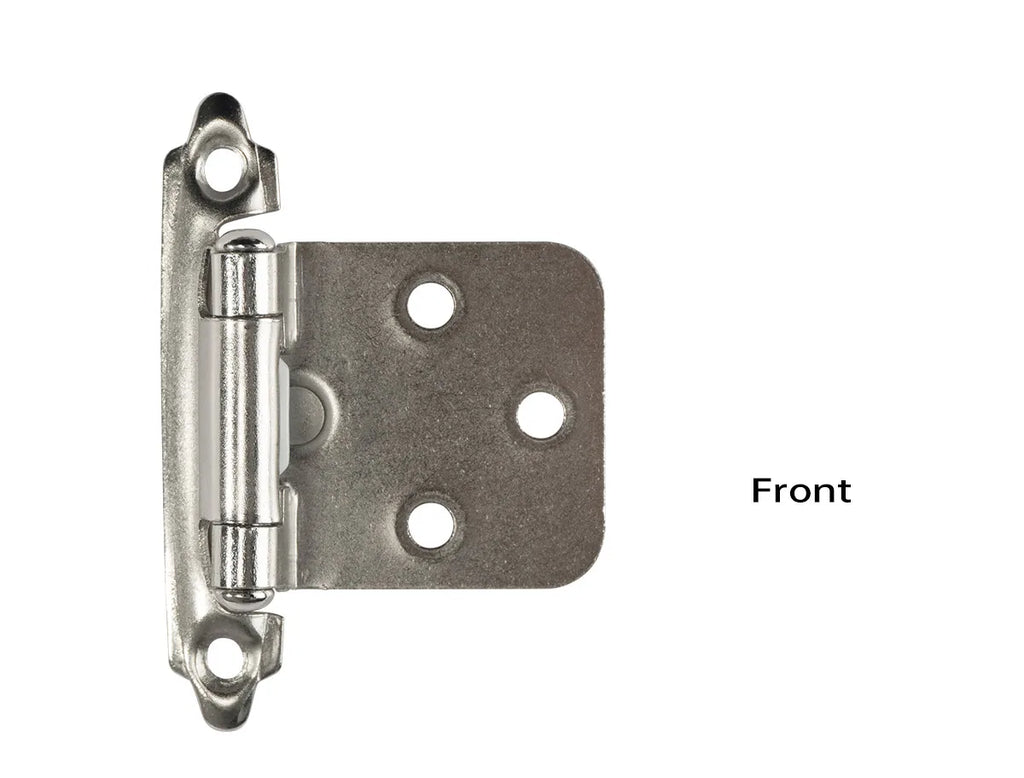 Decorative Metal Self Closing Cabinet Hinges for Wood Kitchen Furniture 1/2" Overlay Face Frame Cupboard Door Spring Hinge