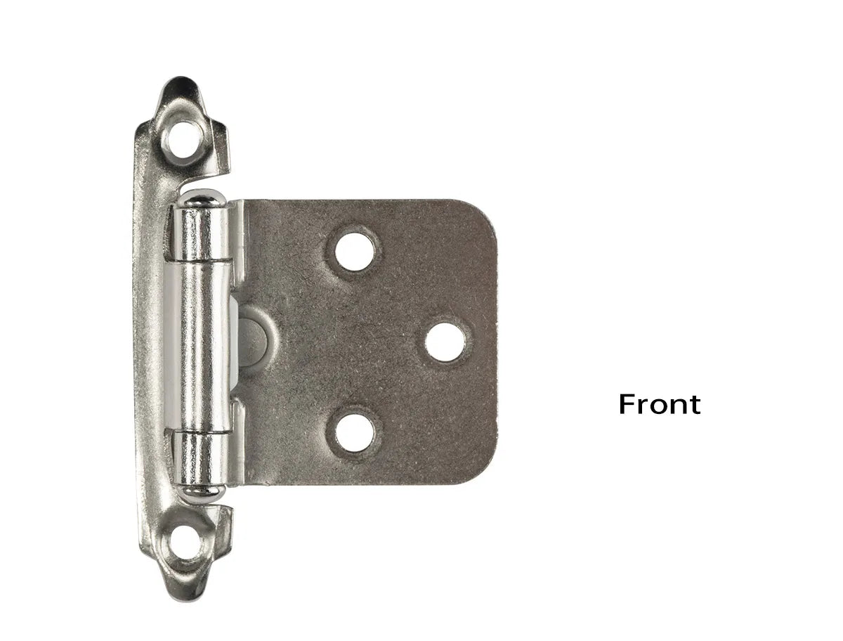 Decorative Metal Self Closing Cabinet Hinges for Wood Kitchen Furniture 1/2" Overlay Face Frame Cupboard Door Spring Hinge