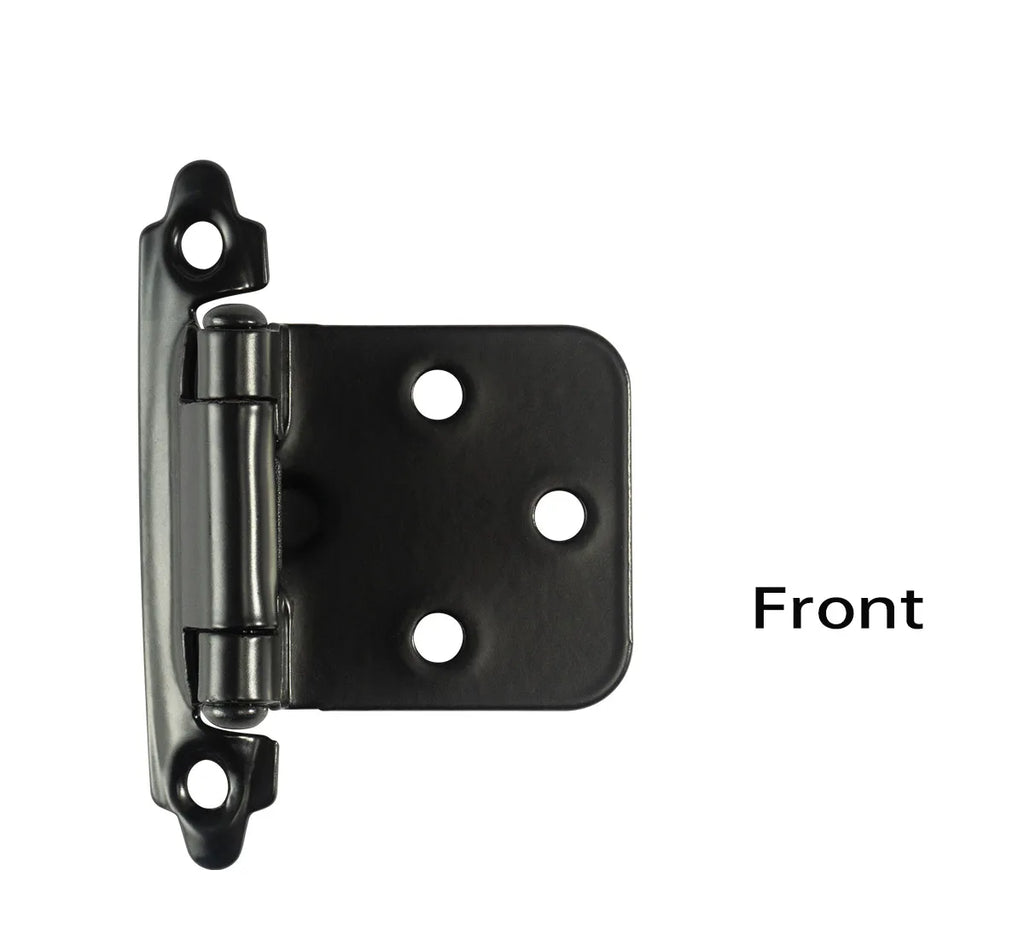 Decorative Metal Self Closing Cabinet Hinges for Wood Kitchen Furniture 1/2" Overlay Face Frame Cupboard Door Spring Hinge