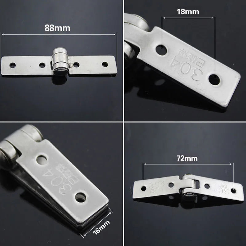 2pcs Stainless Steel Nothing Frame Hinge Fold Nothing Frame Balcony Window Hinge Nothing Frame Doors And Parts Resist Crack