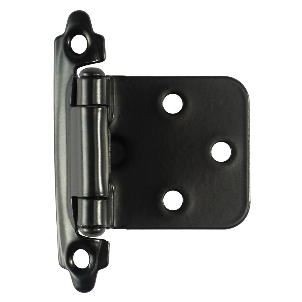 Decorative Metal Self Closing Cabinet Hinges for Wood Kitchen Furniture 1/2" Overlay Face Frame Cupboard Door Spring Hinge