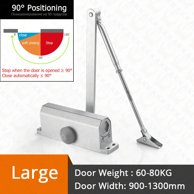 Buy Premium Hydraulic Door Closer for 25-80KG Doors | Save 20%