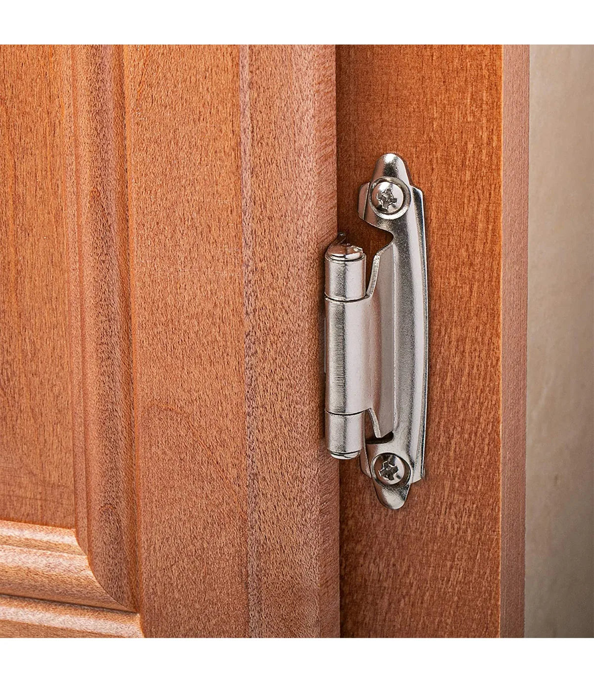 Decorative Metal Self Closing Cabinet Hinges for Wood Kitchen Furniture 1/2" Overlay Face Frame Cupboard Door Spring Hinge