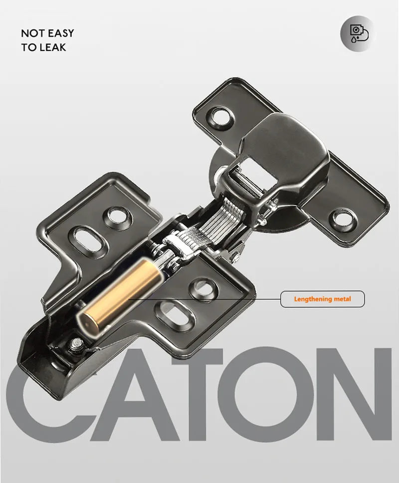 1pc Cold Rolling Steel Furniture Hinge Black-Grey Door Hydraulic Hinges Damper Buffer Soft Close For Cabinet Hardware