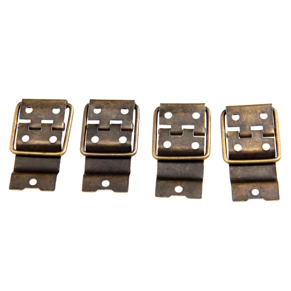 4Pcs Antique Furniture Cabinet Door Hinges Drawer Jewellery Box Hinge Printing Packaging Jewelry Box DIY Accessories 38x21mm