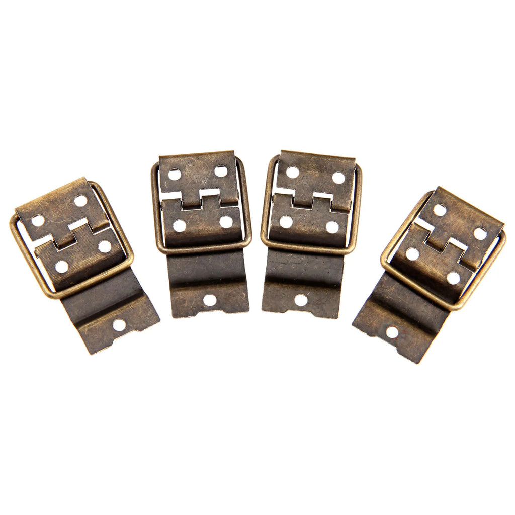 4Pcs Antique Furniture Cabinet Door Hinges Drawer Jewellery Box Hinge Printing Packaging Jewelry Box DIY Accessories 38x21mm