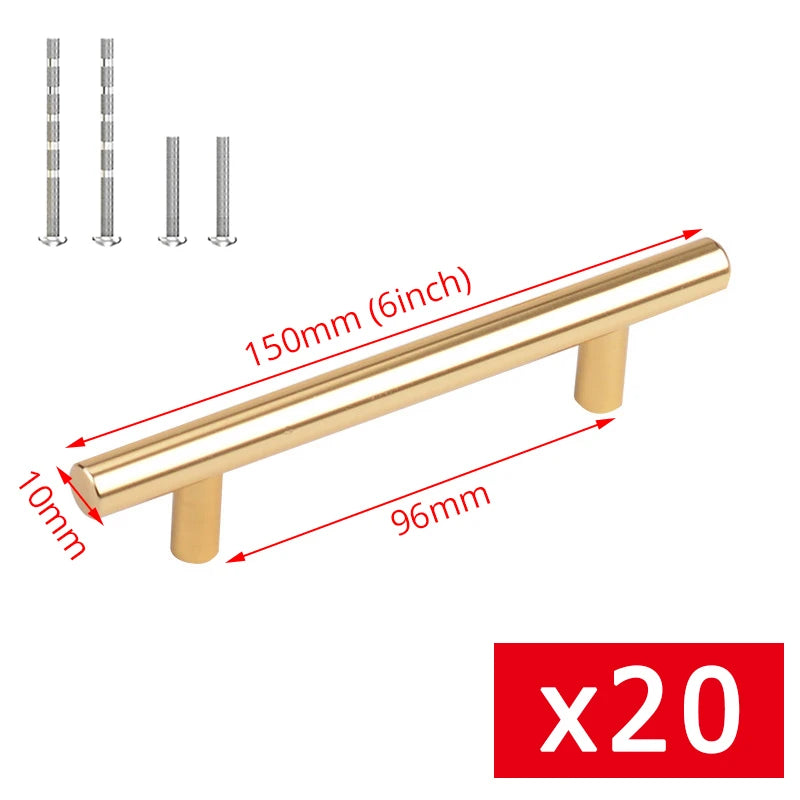 Premium Brushed Gold Cabinet Handles – Shop & Save on Elegant 20-Piece Sets