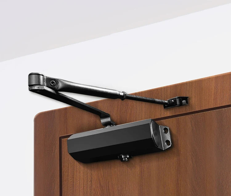 KAK Automatic Door Closer 2 Spring Hydraulic Buffer Adjustable Door Stopper Speed Mute Closing For 25 to 80KG Door Hardware